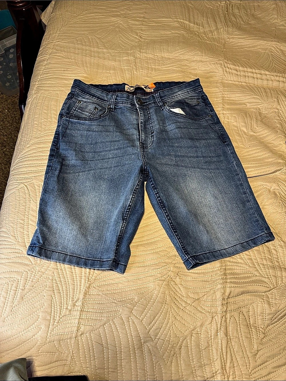 Huntington Beach Club Men's Denim Jean Shorts Waist 32 Blue